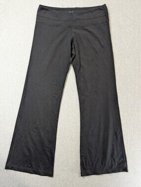 Vintage Lululemon Athletica Flare Leg Yoga Pants Women's 10 Reg Black Stretch